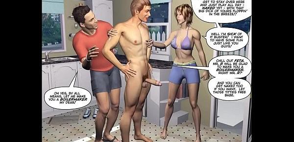  DESPERATE HUSBANDS 3D Gay Cartoon Animated Comics